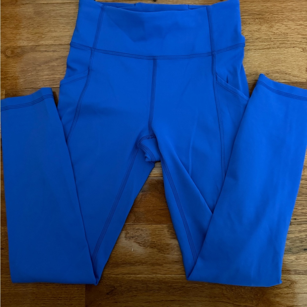 Lulu lemon Vibrant Blue High-Waisted Leggings